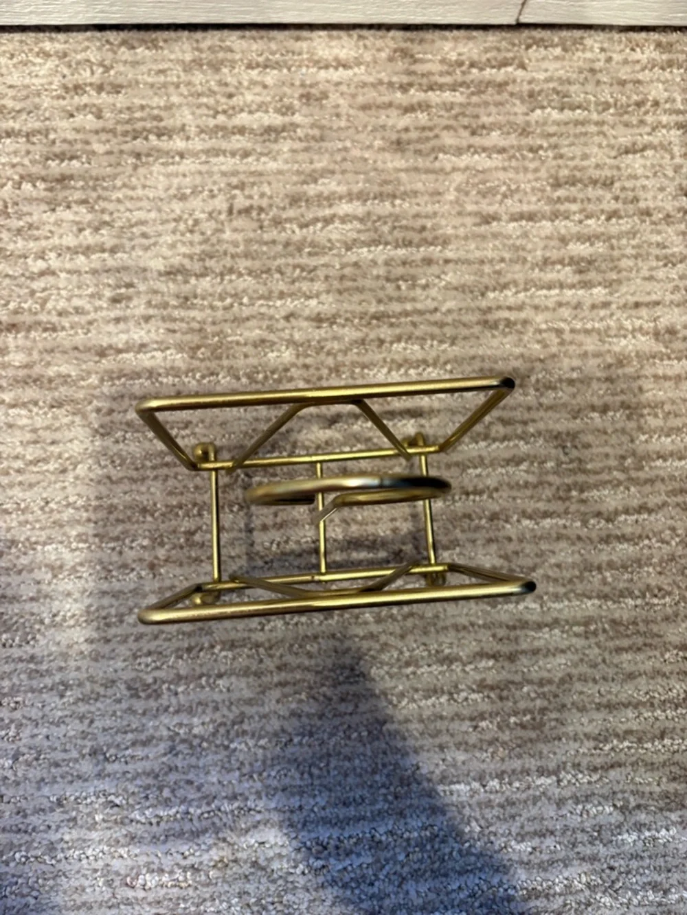 Gold Wire Napkin Holder Stand - Decorative Kitchen Accessory